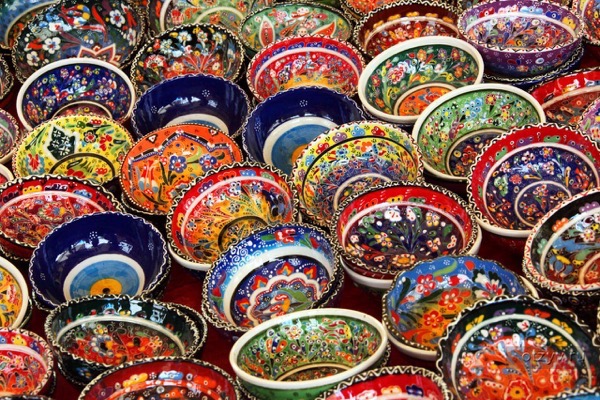 colorful turkish bowls